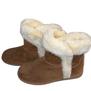 Women’s Chestnut Fur Lined Boots - Size 8.5